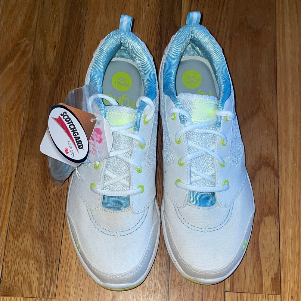 NWT Ryka Teanna V1 Women’s White Aqua Training Sneakers Size 7.5